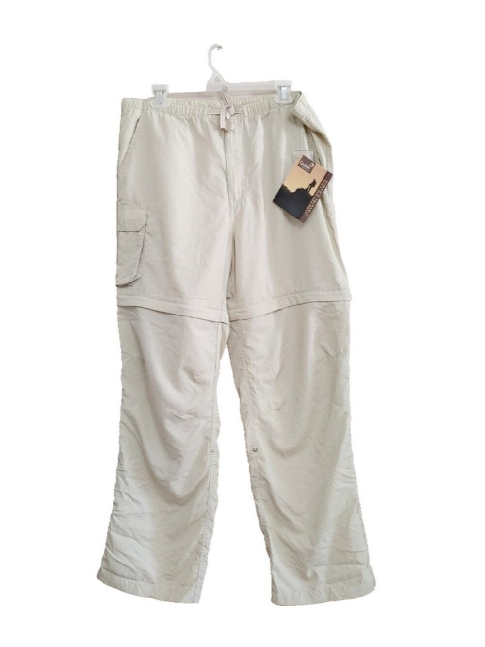 Guide Series Women's Beige 3-1 Zip Off Cargo Hiking Pants Size 16 NEW